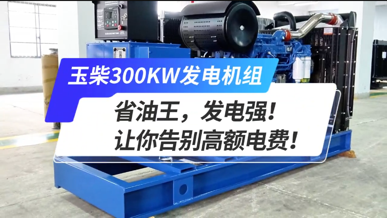 「視頻」玉柴300kw發(fā)電機(jī)組，省油王，發(fā)電強(qiáng)！讓你告別高額電費(fèi)！ 
